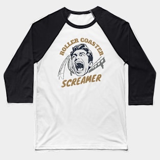 RollerCoaster Screamer Baseball T-Shirt